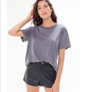 Urban outfitters faux leather shorts